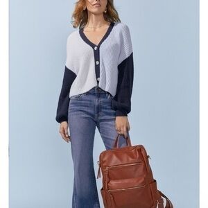 FRANCESCA'S
Dream Colorblock Short Cardigan